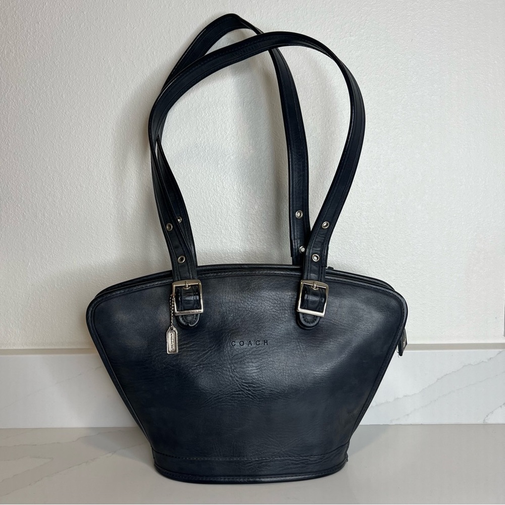 Coach Black Leather Satchel - Picture 11 of 15